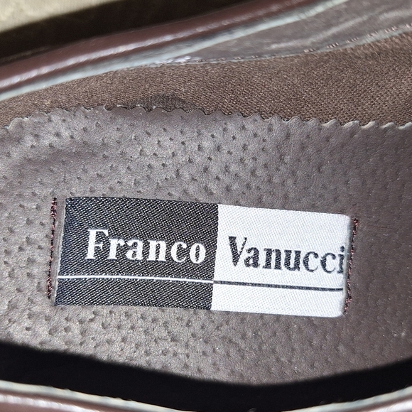 A pair of Franco Vanucci brown suede men's loafers in a size 10.5. EUC. - Picture 8 of 13